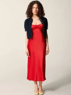 Rouje Dresses<JOSEPHINA dress SATIN ROUGE
