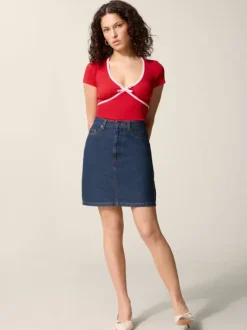 Rouje Tops<KARENE T-Shirt Uni Rouge