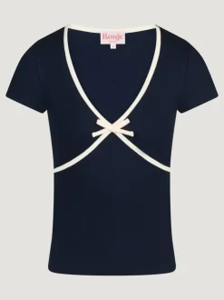 Rouje Tops<KARENE T-Shirt Uni Marine