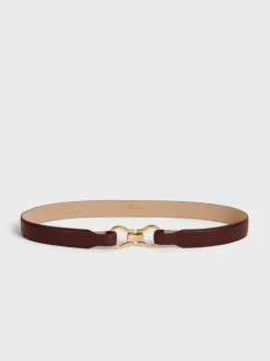 Rouje Belts<LAURE belt Cuir Bordeaux