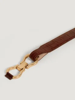 Rouje Belts<LAURE belt Croco Cognac