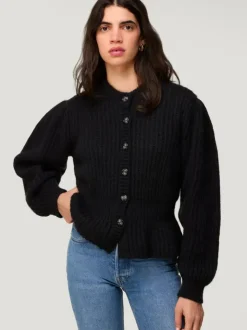 Rouje Knits<LISIA cardigan Uni Noir