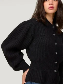 Rouje Knits<LISIA cardigan Uni Noir