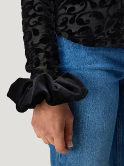 Rouje Lifestyle|Accessories<LOULOU scrunchie Velours Noir