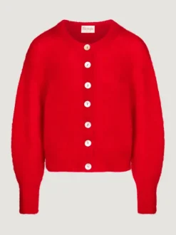 Rouje Knits<MAINA cardigan Uni Rouge