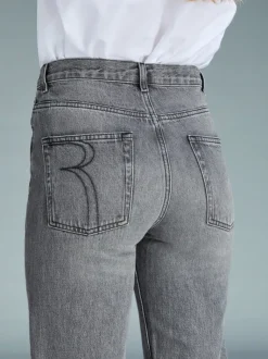 Rouje Denim|Straight-leg Jeans<MARAIS Jeans Black vintage washNOIRVINTAGEWASH