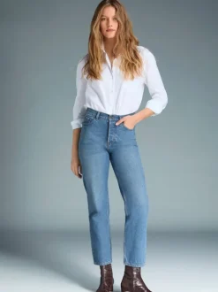 Rouje Denim|Straight-leg Jeans<MARAIS Jeans Indigo double stoneINDIGODOUBLESTONE
