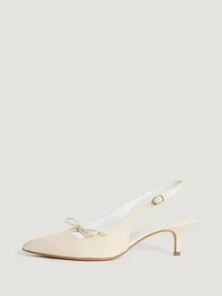 Rouje Shoes<MILANESE pumps GLACE CREME
