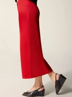 Rouje Skirts<NAELLA skirt SATIN ROUGE