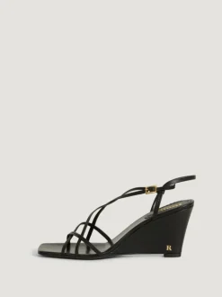Rouje Shoes<NAIA heels Cuir Lame Noir