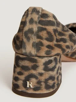 Rouje Shoes<NICOISE pumps Croute Léopard