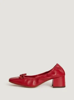 Rouje Shoes<NICOISE pumps Cuir Rouge