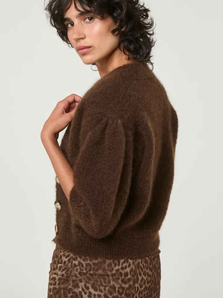 Rouje Knits<NONO cardigan Uni Marron