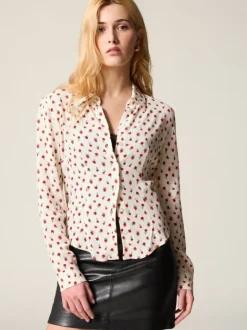 Rouje Tops<PALMYRA shirt FLEURETTESAUVAGE ECRU