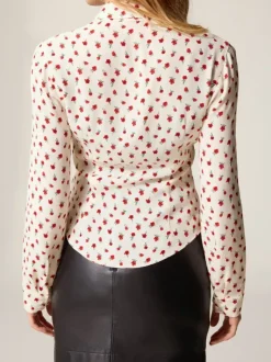 Rouje Tops<PALMYRA shirt FLEURETTESAUVAGE ECRU