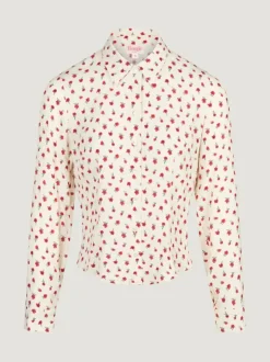 Rouje Tops<PALMYRA shirt FLEURETTESAUVAGE ECRU