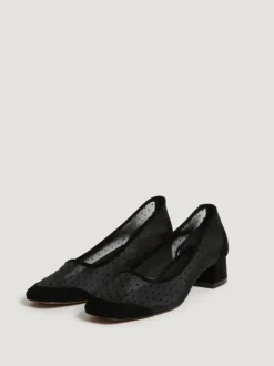 Rouje Shoes<PARISIENNE Ballet flats Plumetis Noir