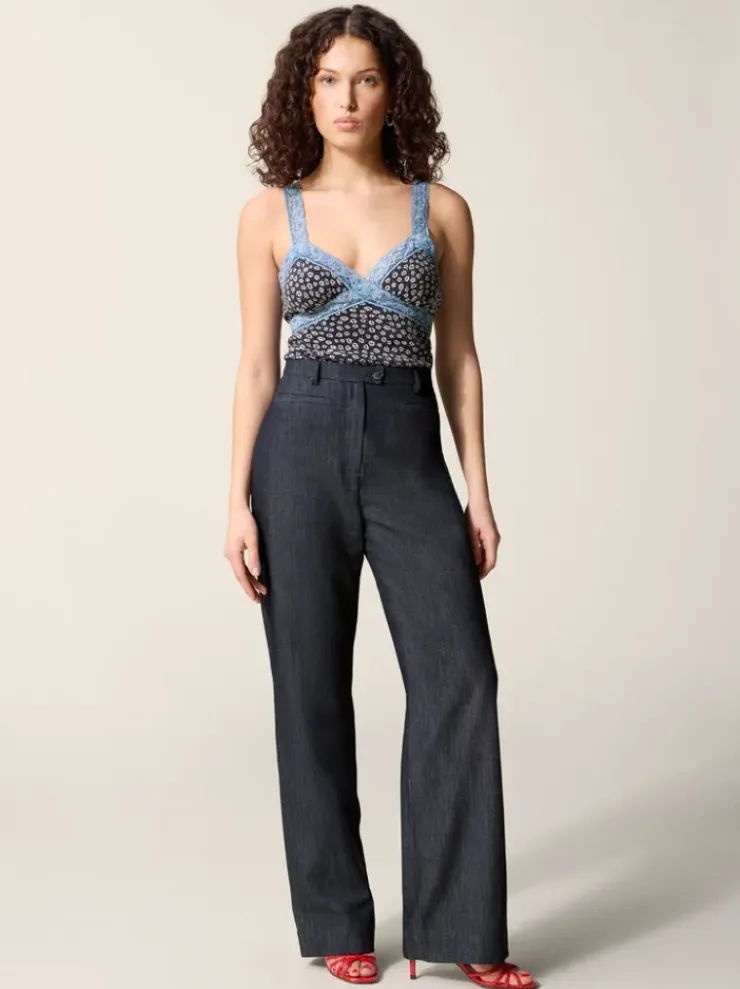 Rouje Pants<PATRICIO pants DENIM INDIGO