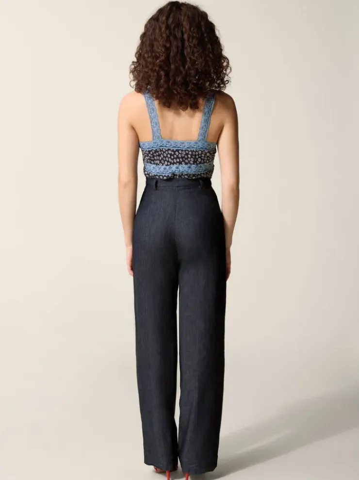Rouje Pants<PATRICIO pants DENIM INDIGO