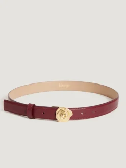 Rouje Belts<ROSO belt Cuir Bordeaux