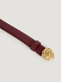 Rouje Belts<ROSO belt Cuir Bordeaux