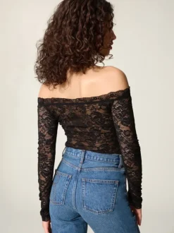 Rouje Tops<ROXANA top DENTELLE NOIR