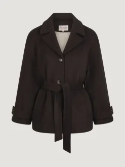 Rouje Jackets & Coats<SAMIE coat Laine Moka