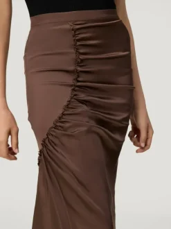 Rouje Skirts<SCARLET skirt Satin Café