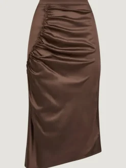 Rouje Skirts<SCARLET skirt Satin Café