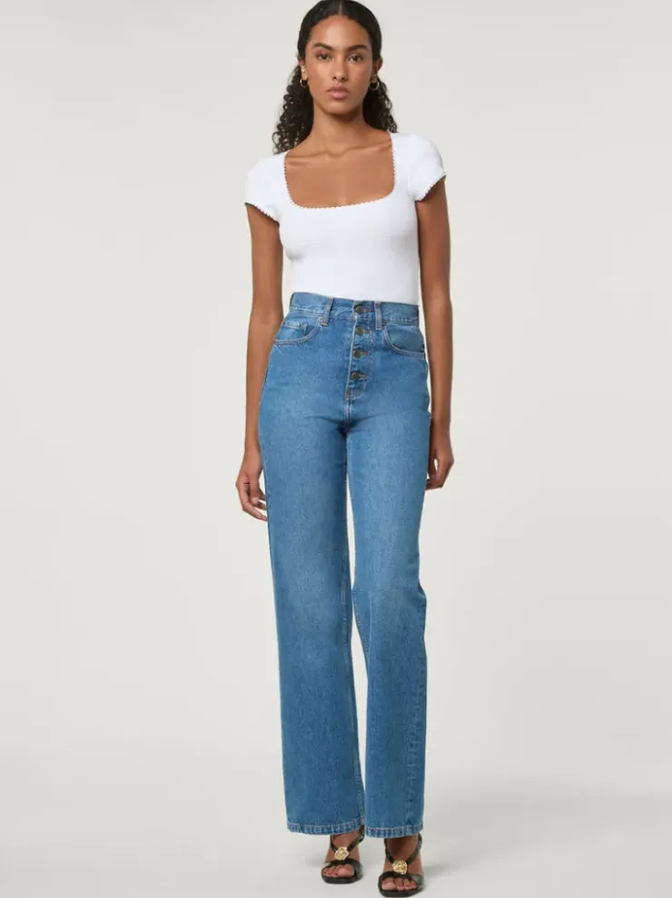 Rouje Tops<SIAM T-shirt Blanc