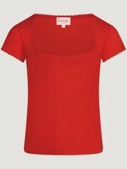 Rouje Tops<SIAM T-Shirt Uni Rouge