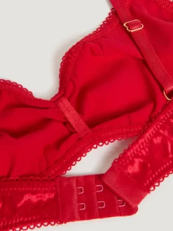 Rouje Lingerie<TALIA Bra SATIN ROUGE