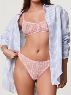 Rouje Lingerie<TALIA bra Dentelle Rose