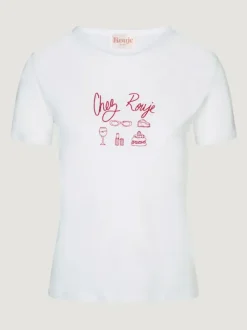 Rouje Tops<TIMEO T-shirt Chez Rouje Blanc