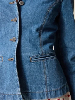Rouje Jackets & Coats<ULYSSE jacket Denim IIndigo Double Stone